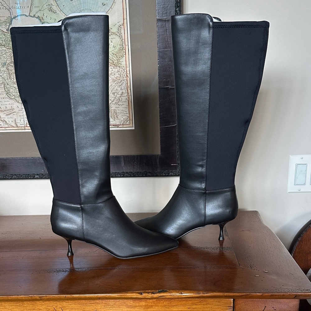Kenneth Cole Black Heeled Boots